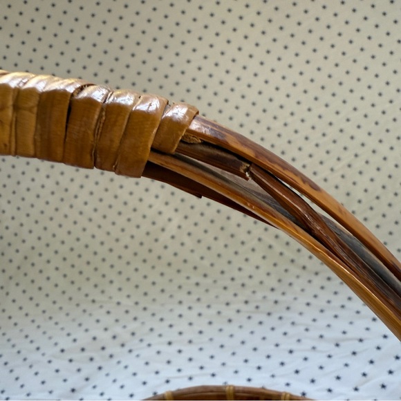 Vintage Republic of China Rattan / Bamboo / Reed Fishing Basket Excellent Cond - Picture 6 of 17